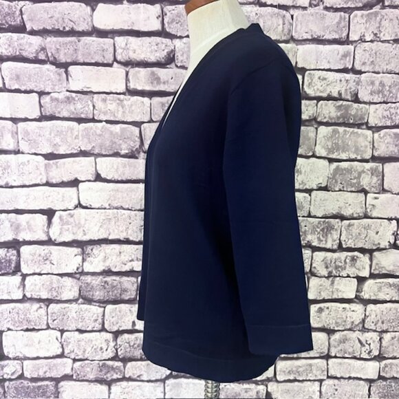 Betty Says Blue 3/4 Sleeve No Close Cardigan Sweater Size L - Picture 3 of 8